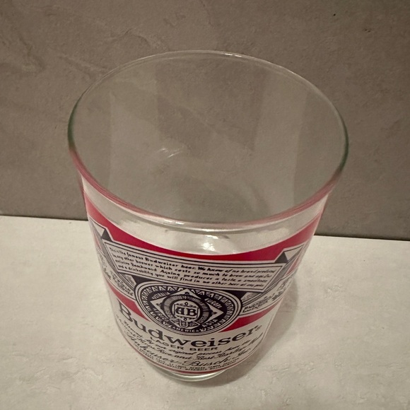 Vintage 1970's Budweiser Large 32 Oz Pedestal Foot Lager Beer Glass Cup - Picture 2 of 6